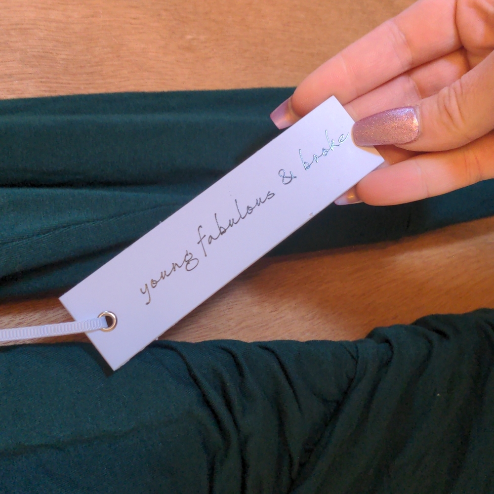 Young & fabulous & broke emerald green dress - Picture 3 of 9